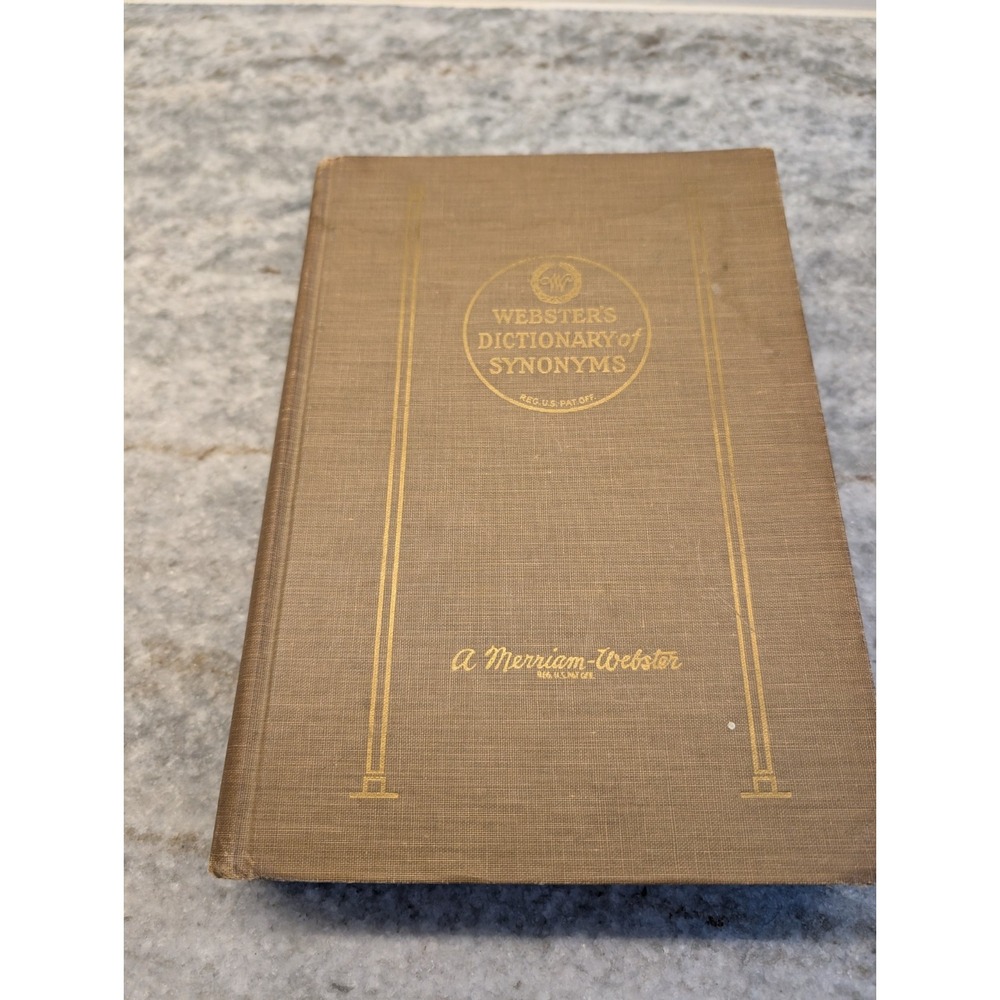 Webster's Dictionary of‎ Synonyms 1951 1st Edition